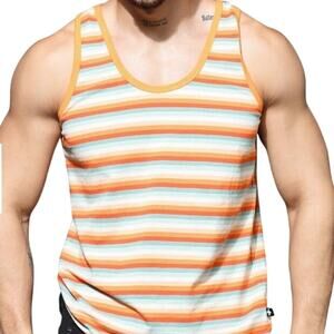 Andrew Christian Tulum Stripe Tank Large Multicolor